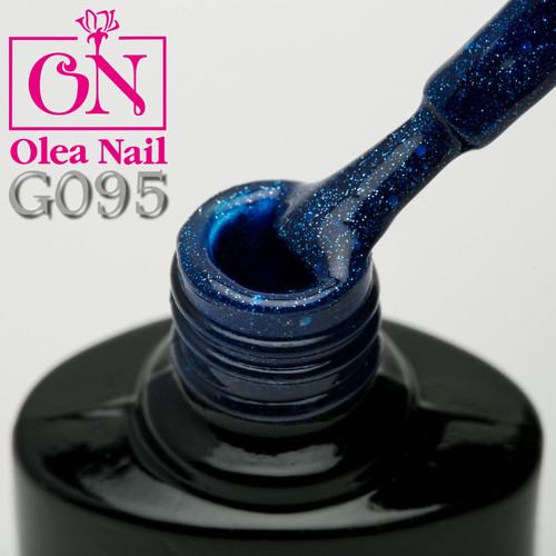 Гель лак Olea Nail черный флакон G95, 10 мл