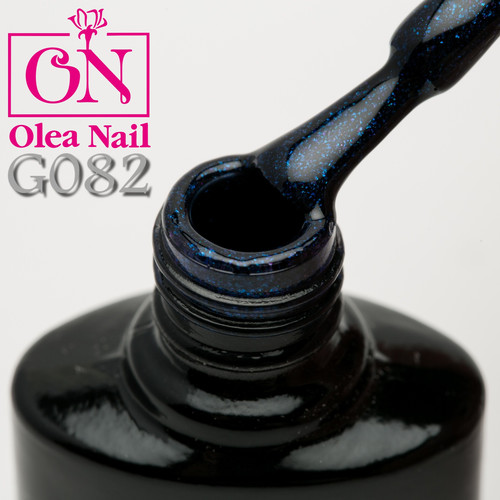 Гель лак Olea Nail черный флакон G82, 10 мл