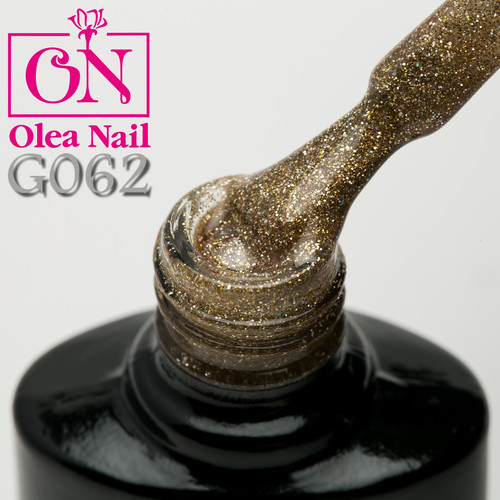 Гель лак Olea Nail черный флакон G62, 10 мл