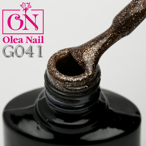 Гель лак Olea Nail черный флакон G41, 10 мл
