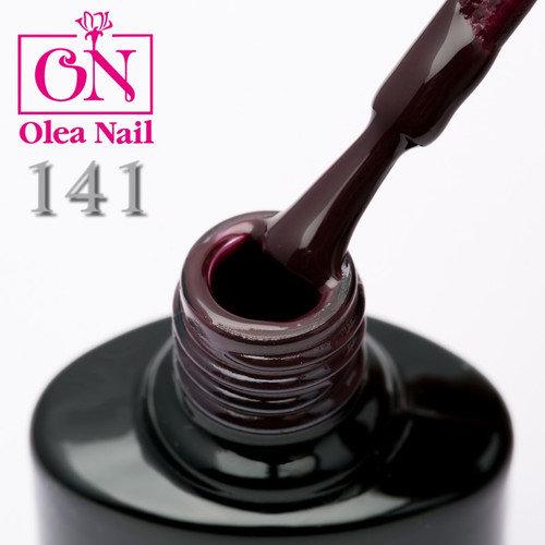 Гель лак Olea Nail черный флакон №141, 10 мл