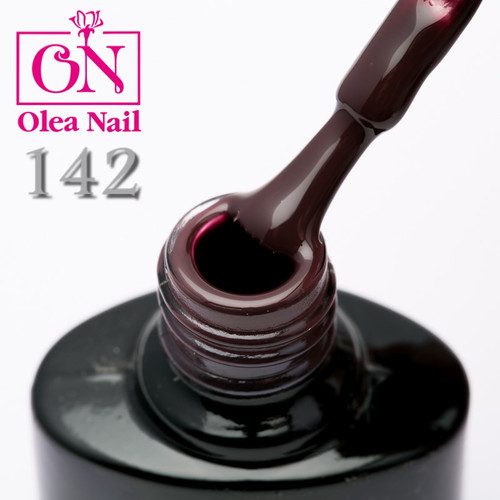 Гель лак Olea Nail черный флакон №142, 10 мл