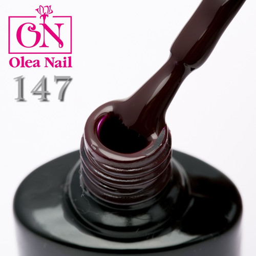 Гель лак Olea Nail черный флакон №147, 10 мл