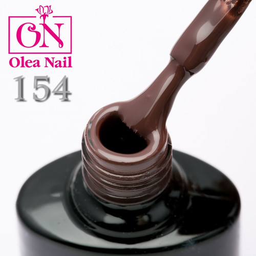 Гель лак Olea Nail черный флакон №154, 10 мл