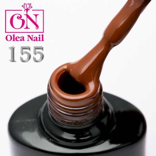 Гель лак Olea Nail черный флакон №155, 10 мл