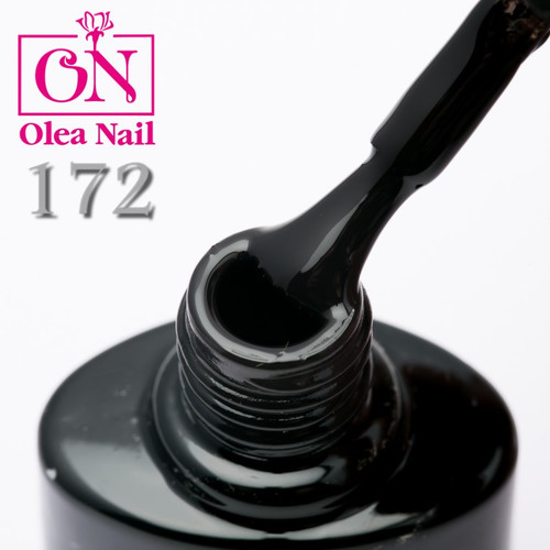 Гель лак Olea Nail черный флакон №172, 10 мл