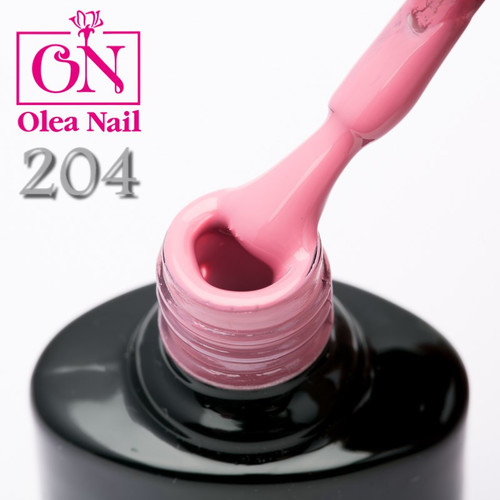 Гель лак Olea Nail черный флакон №204, 10 мл