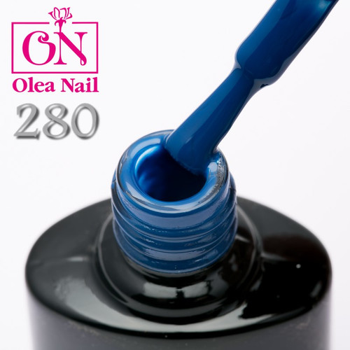 Гель лак Olea Nail черный флакон №280, 10 мл