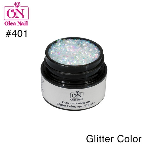 Olea Nail гель с шиммером Gliter Color арт.401 - 5г.