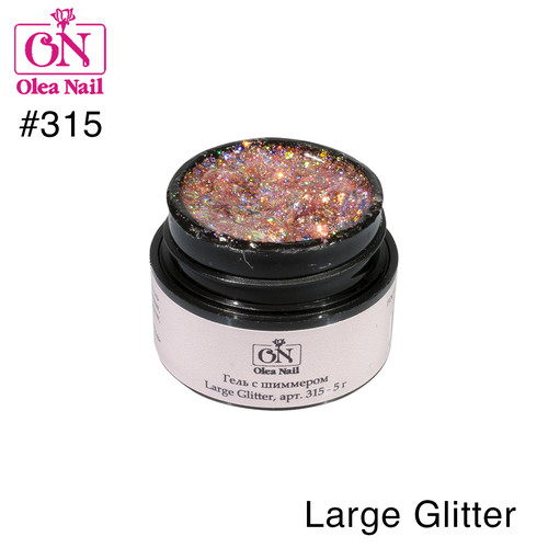Olea Nail гель с шиммером Large Glitter арт.315 - 5г.