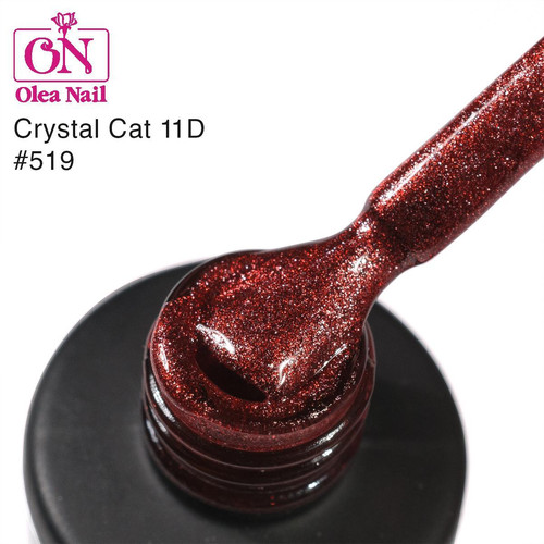 Гель лак для ногтей Crystal Cat Eye #519 10 мл