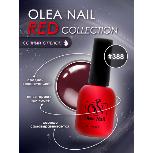 Гель лак для ногтей Premium Red №388 10 мл